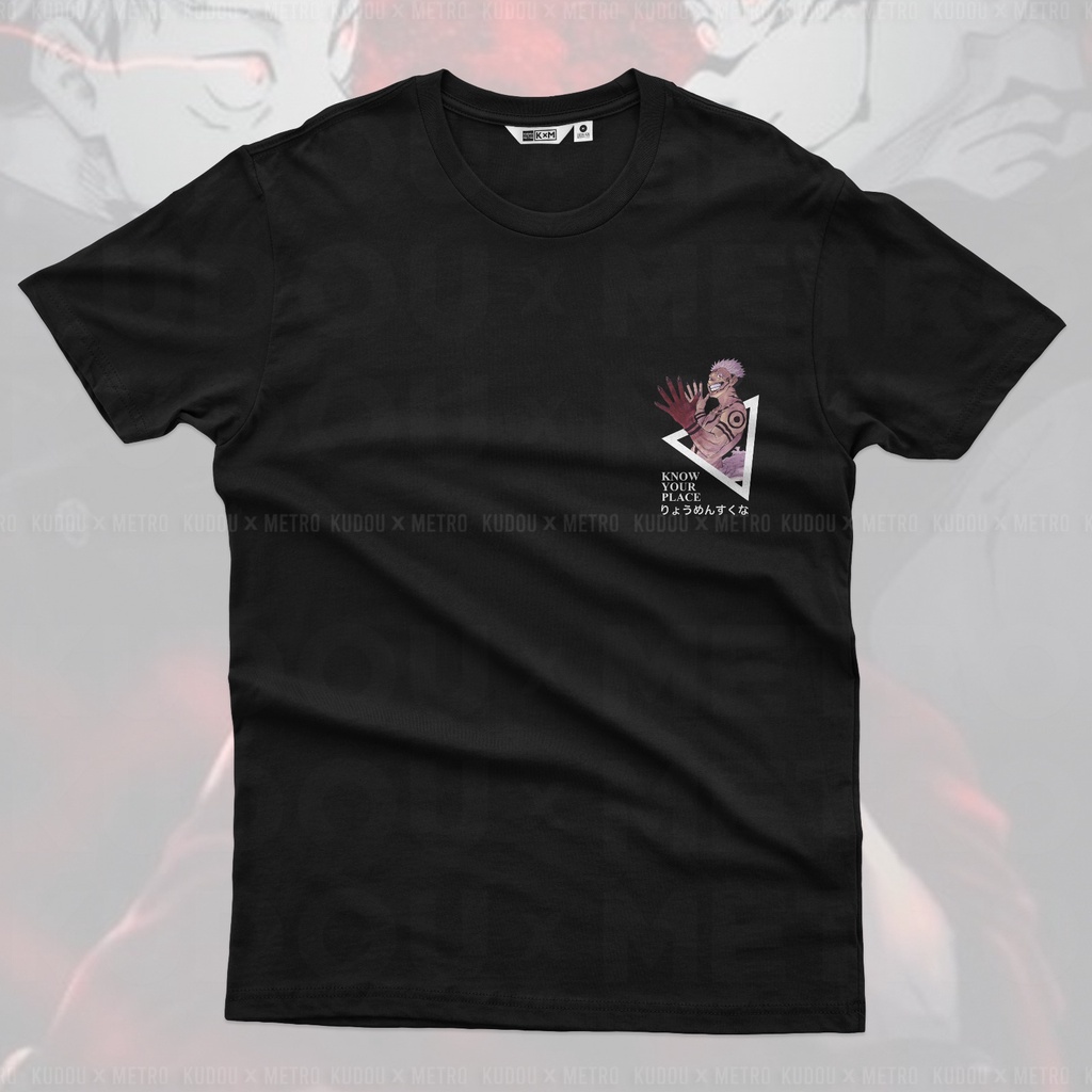 Kaos Yuji Sukuna Skull Black Anime Manga Jujutsu Kaisen Premium Unisex