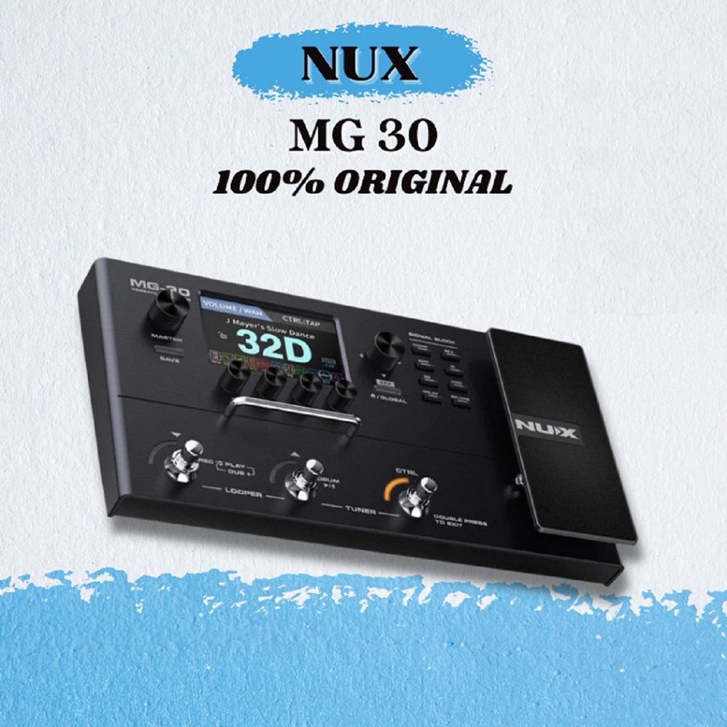 Nux MG30 MG-30 MG 30 Versatile Modeler Multi-Effects Pedal Efek Gitar - Nux Mg30