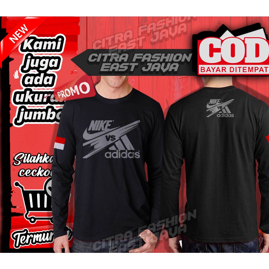 KAOS HITAM LENGAN PANJANG NIKE
