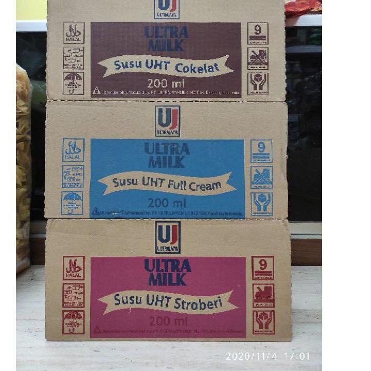 

♣ Susu ultra Milk 200ML 1 dus isi 24 pcs ♠