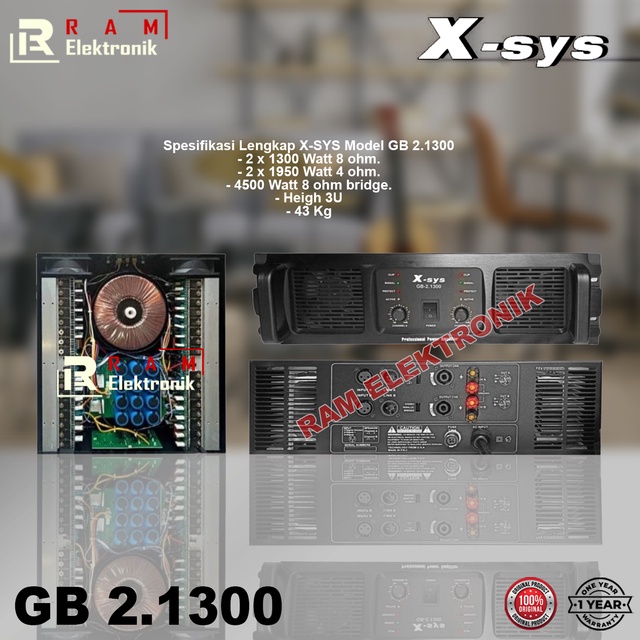 Power Amplifier XSYS GB2.1300 / GB-2.1300 Class GB Original