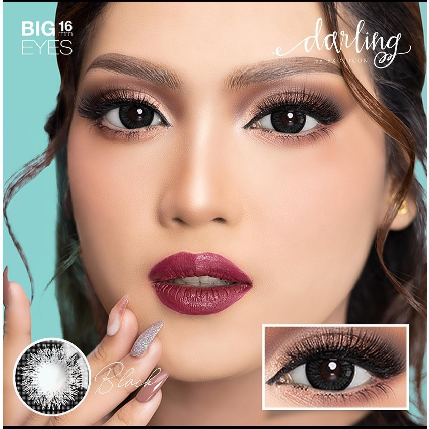 Softlens Darling Korea Big Eyes Diameter 16mm - Normal - Free Tempat Lensa