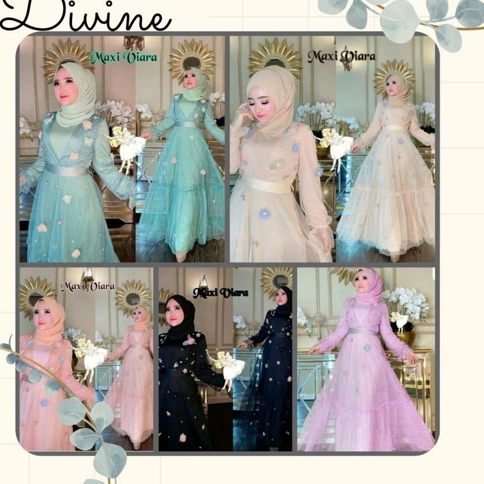 HOT G21 DVN MAXI VIARA / gaun pesta / busana muslim gamis dress pakaian baju muslim リ