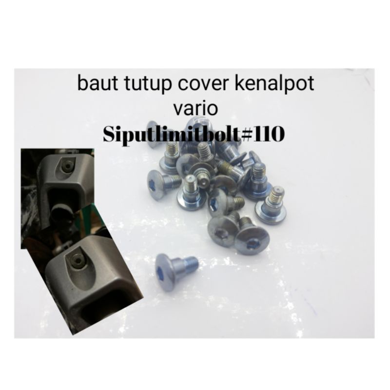 baut corong kenalpot cup muffler vario 125 150 baut L