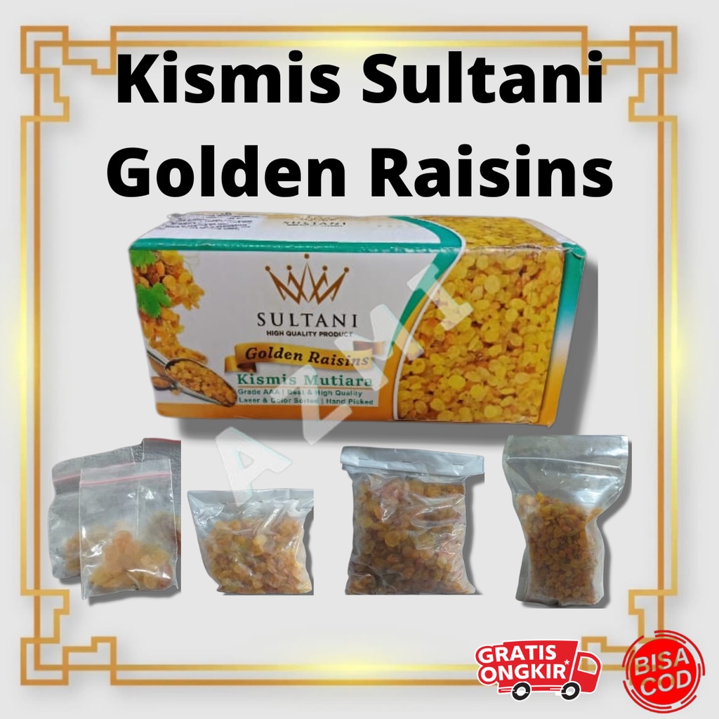 Promo Kismis Sultani Golden Raisins / Kismis Mutiara Repack 500gr