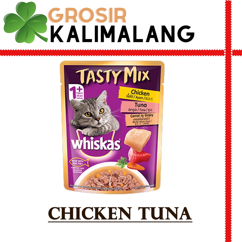 Whiskas Tasty Mix Chicken Tuna 70gr