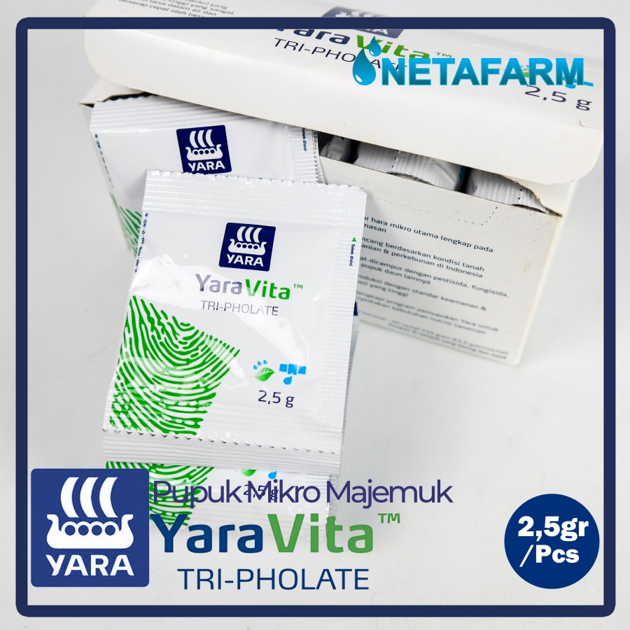 Pupuk Mikro Majemuk Yara Vita Tri Pholate 2,5grm - Pcs