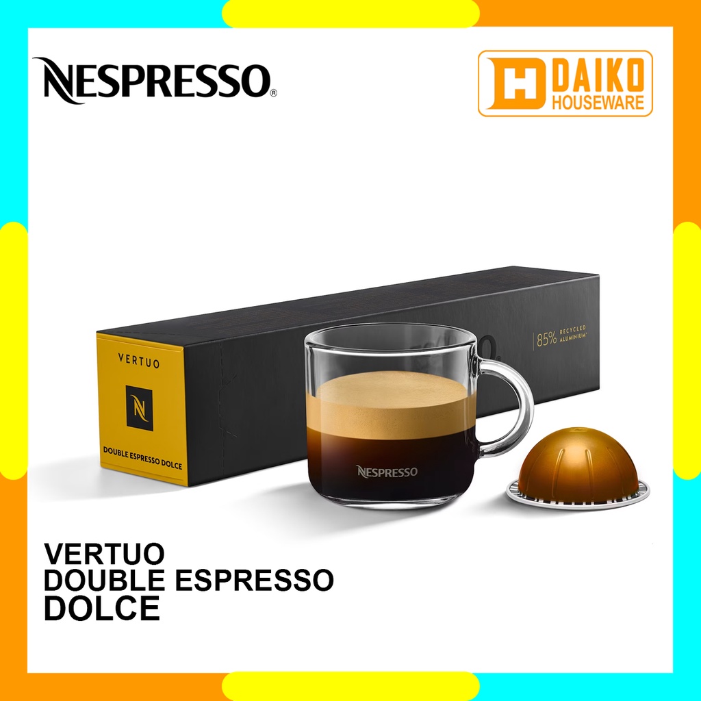 Capsule Nespresso Vertuo Double Espresso Dolce - Medium Roast Coffee