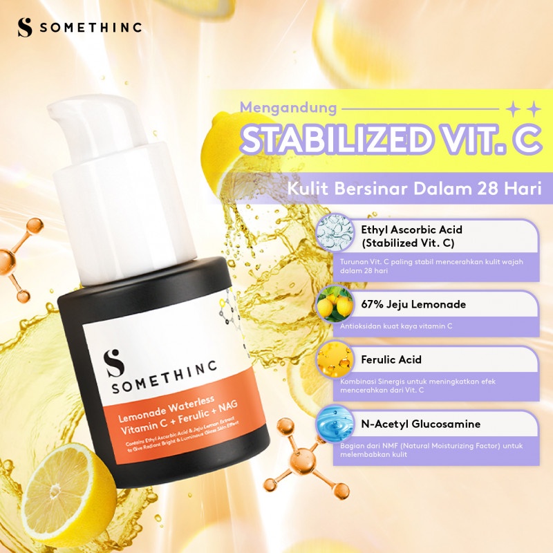 Paket Best Seller Layering Serum Berlian - Brightening ( Lemonade Waterless Vitamin C Ferulic NAG 20ML + DIAMOND PHYTO Stem Cell Serum 20ML)