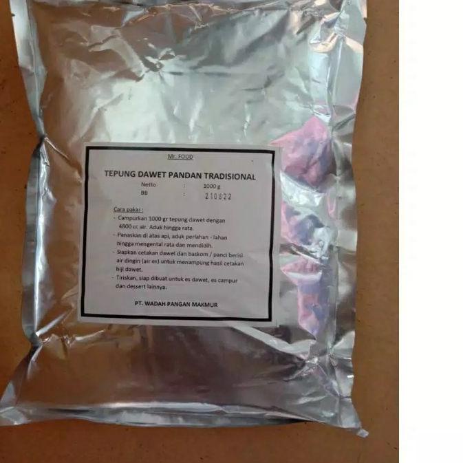 

❊ Tepung Dawet Tradisional Hijau Pandan Mr. Food 1000gr ➮