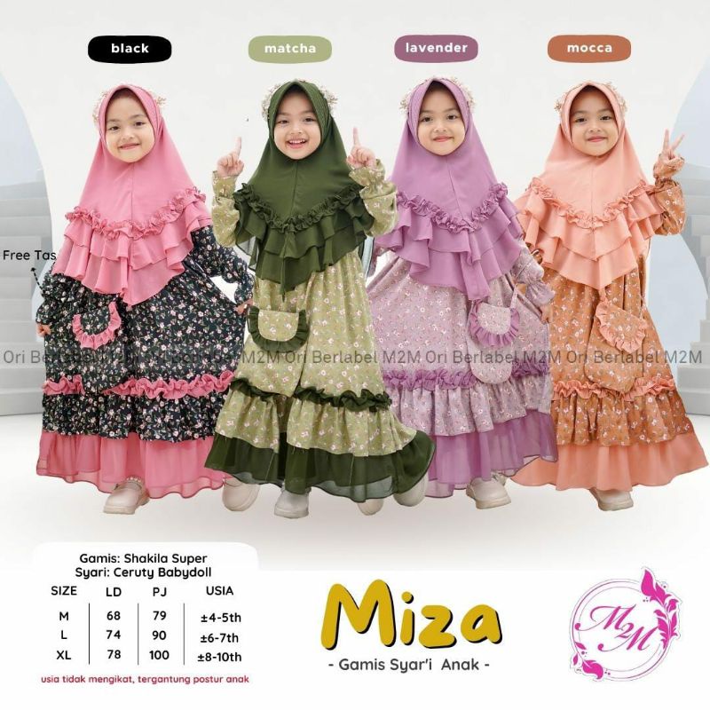 MIZA GAMIS ANAK // GAMIS SYAR'I ANAK // M2M