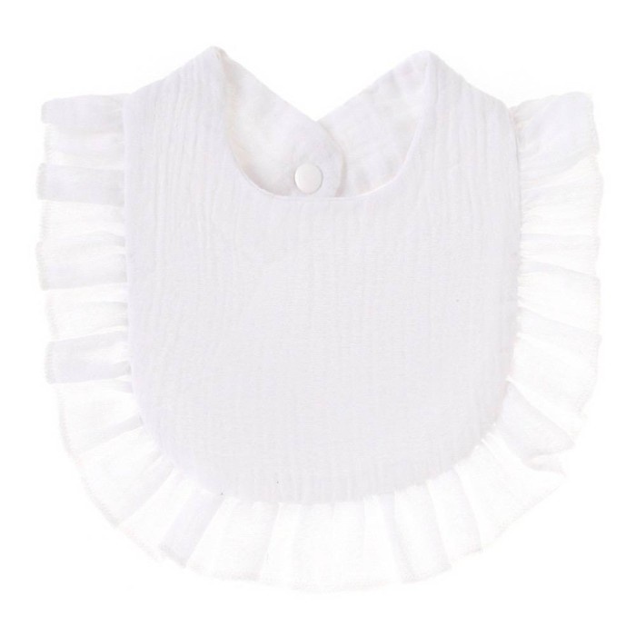 Celemek Cotton Bamboo Baby Bib Ruffle Premium Bib Celemek Kain Bayi Anak