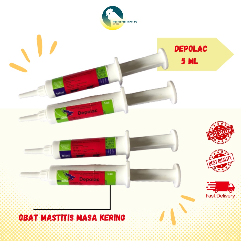 DEPOLAC 5 ML - HOLLAND - Obat Mastitis Masa Kering