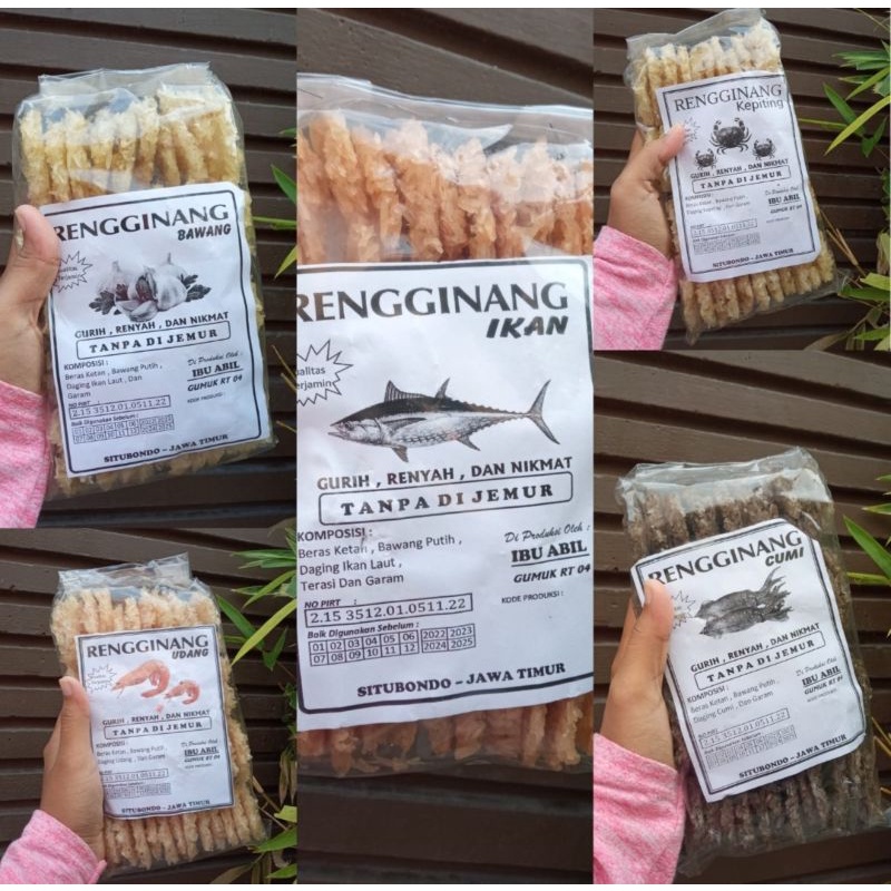 

RENGGINANG SITUBONDO "VAR. MIX" TANPA DIJEMUR kondisi MENTAH YA