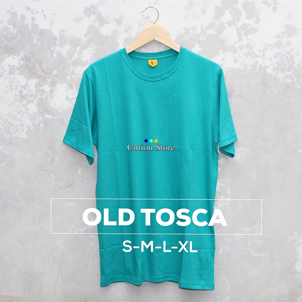 KAOS POLOS PRIA WANITA COTTON COMBED 30s WARNA OLD TOSCA | BAJU POLOS TOSCA