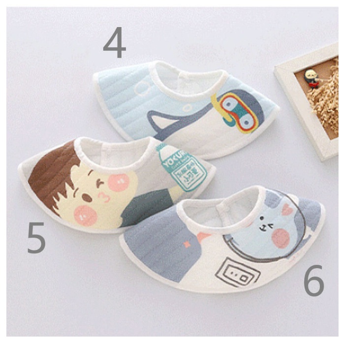 Celemek Slabber Bayi Anti Air - Celemek Makan Bayi - Bib Bayi Premium