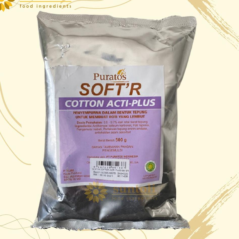 

♣ Puratos Soft'r Cotton Acti-Plus Improver For Soft Bread / Bahan Pelembut Kue - 500 gr ✼
