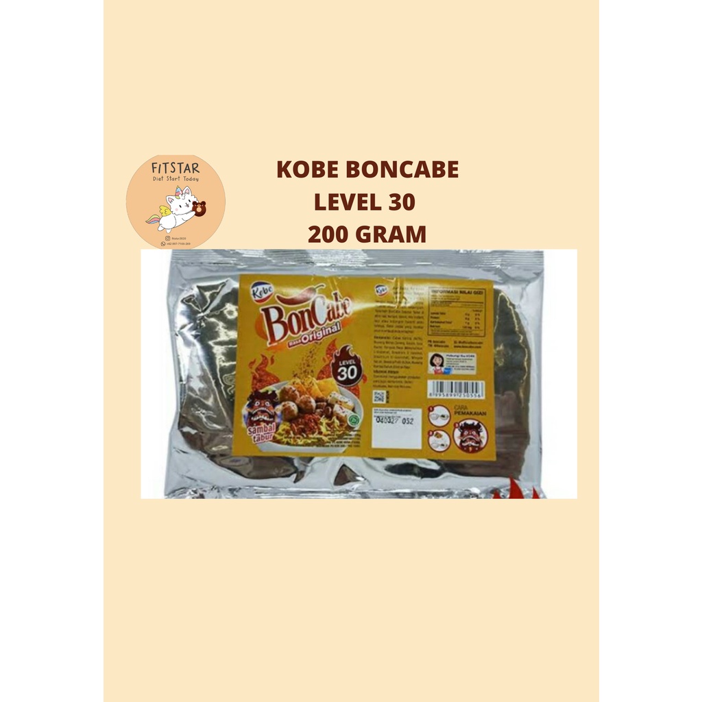 

KOBE BONCABE sambal tabur Level 30 200 gram