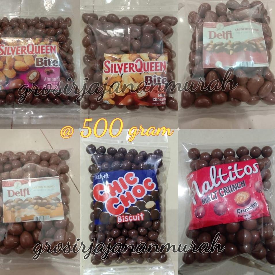 

➻ SIAP KIRIM SILVER QUEEN BITES ALMOND/ MEDE 500 GR COKLAT DELFI CHIC CHOC MALTITOS PARCEL COKELAT LEBARAN ➫