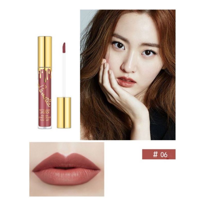 LIP CREAM MYB LIPSTIK WATERPROOF & CANTIK-06 LAMEILA GLAZ