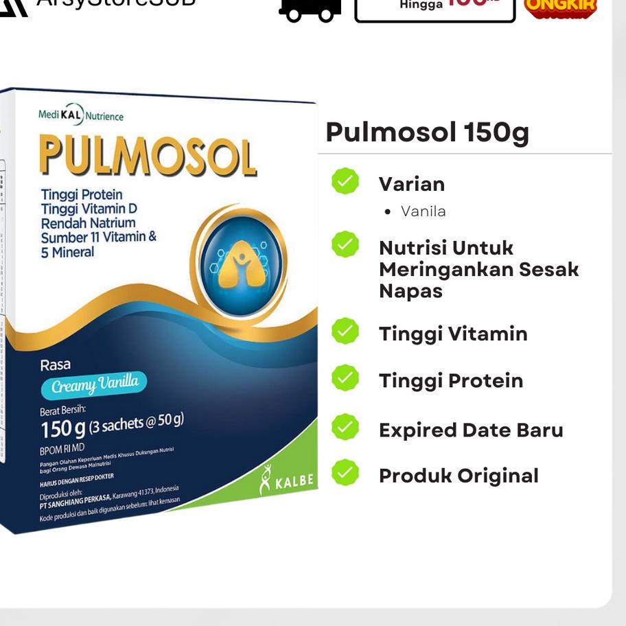 

☉ PULMOSOL 150 gr Creamy Vanila ➨