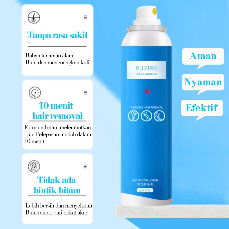 Penghilang Bulu ketiak Penghilang Bulu Baju  Hair Removal 120ml Hair Removal Spray Penghilang Bulu Kemaluan Wanita Ketiak, Dada, Kaki Dan Tangan Krim Penghilang Bulu Tidak Ada Flek Hitam