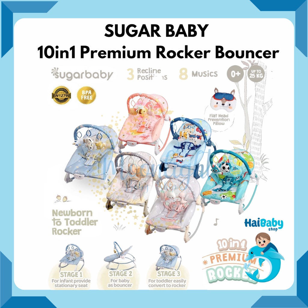 Sugarbaby 10in1 Premium Rocker Bouncer