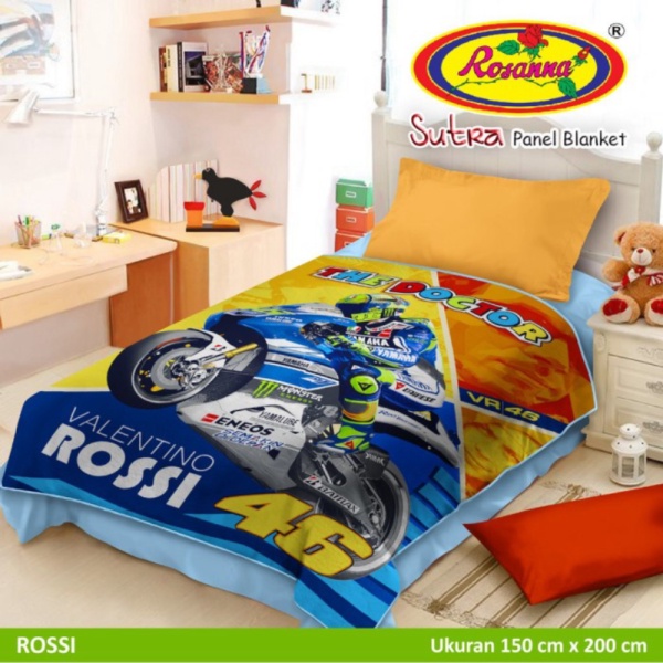 Unik Selimut Rosanna Sutra Panel 150x200 Frozen - rossi Murah