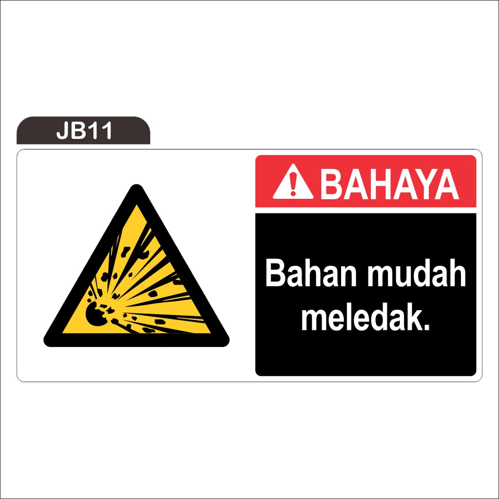 

RAMBU BAHAN MUDAH MELEDAK (STICKER ONLY)
