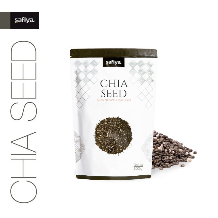 

Chia Seed Organik 500 gram Organic Chiaseed Authentic Safiya Food