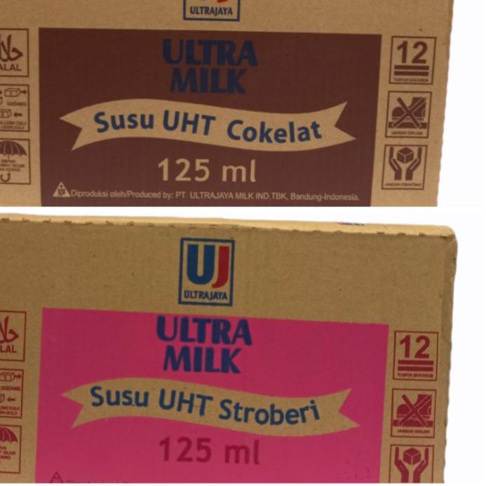 

☊ Ultra Milk UHT 125ml X 40pcs pengiriman dg kargo max 2dus/resi ❅