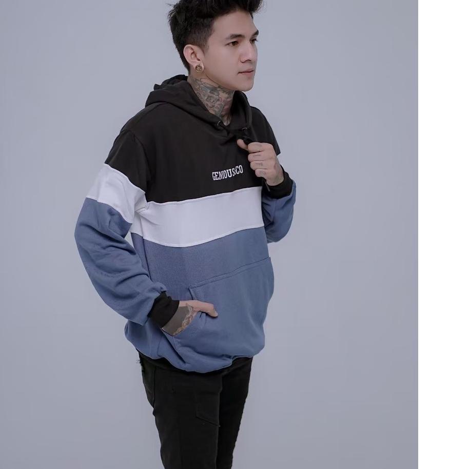 ➹ Jaket Hoodie Motif Sablon Kain Katun Fleece ➻