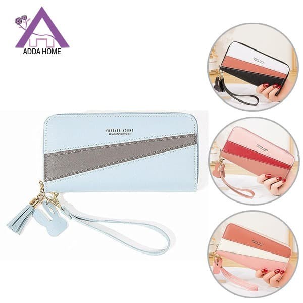 dompet wanita Forever Young Desain Korea Motif A E2P9 lucu tipis terlaris elegan dan mewah best sell