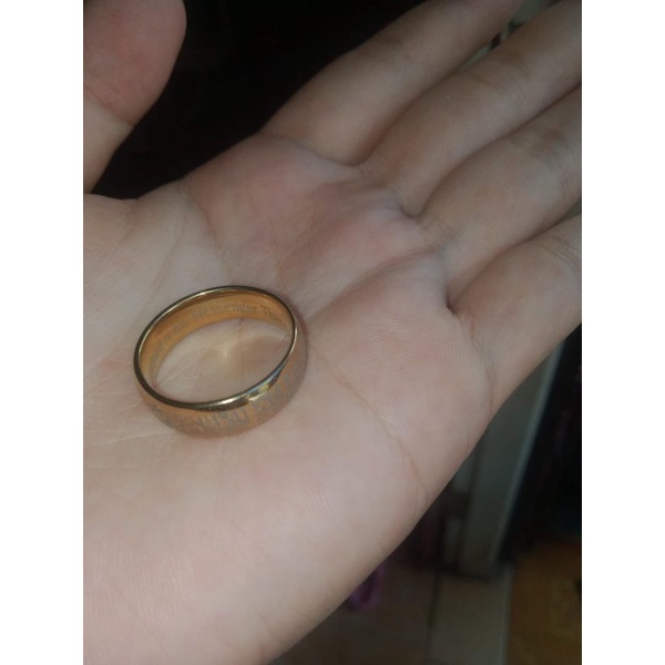 Cincin Emas 5 gram Asli Ukiran Arab