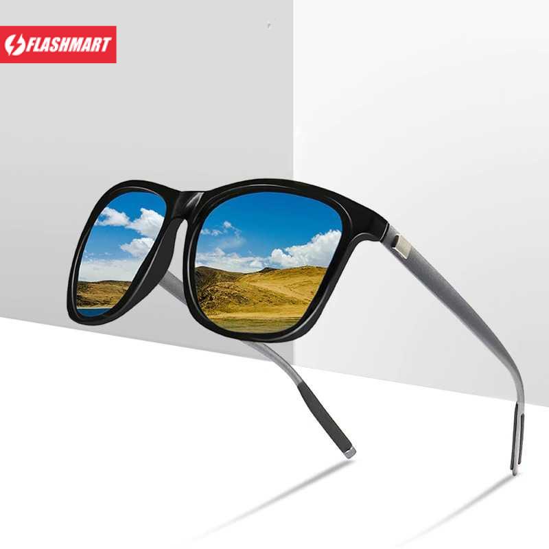 Flashmart Kacamata Frame Classic Retro Polarized Sunglasses UV400 - C1