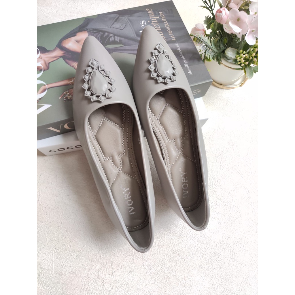 IVORY Sepatu Wanita Heels 2cm Pantofel Kerja 328-SP169