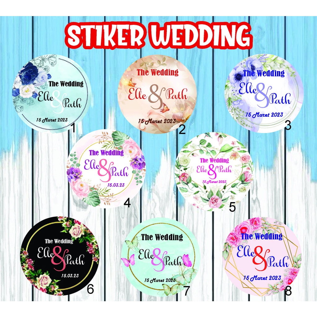 

Stiker Wedding | Stiker Wedding Bulat | Stiker Wedding Custom | Stiker Souvenir Pernikahan | Stiker Nama Custom