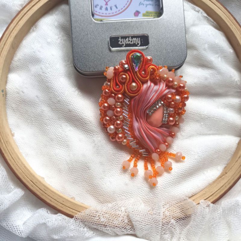 Handmade Brooch Shibori