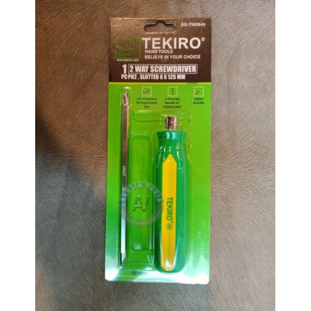 Tekiro obeng dua arah  / obeng bolak balik / two way screwdriver