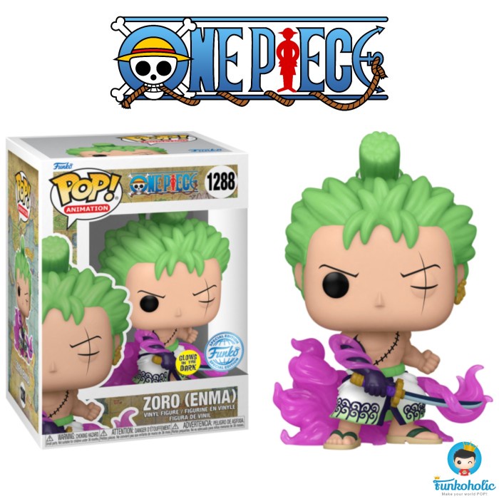 Promo Funko Pop One Piece - Roronoa Zoro (Enma) Glow In The Dark Exclusive Terbaru
