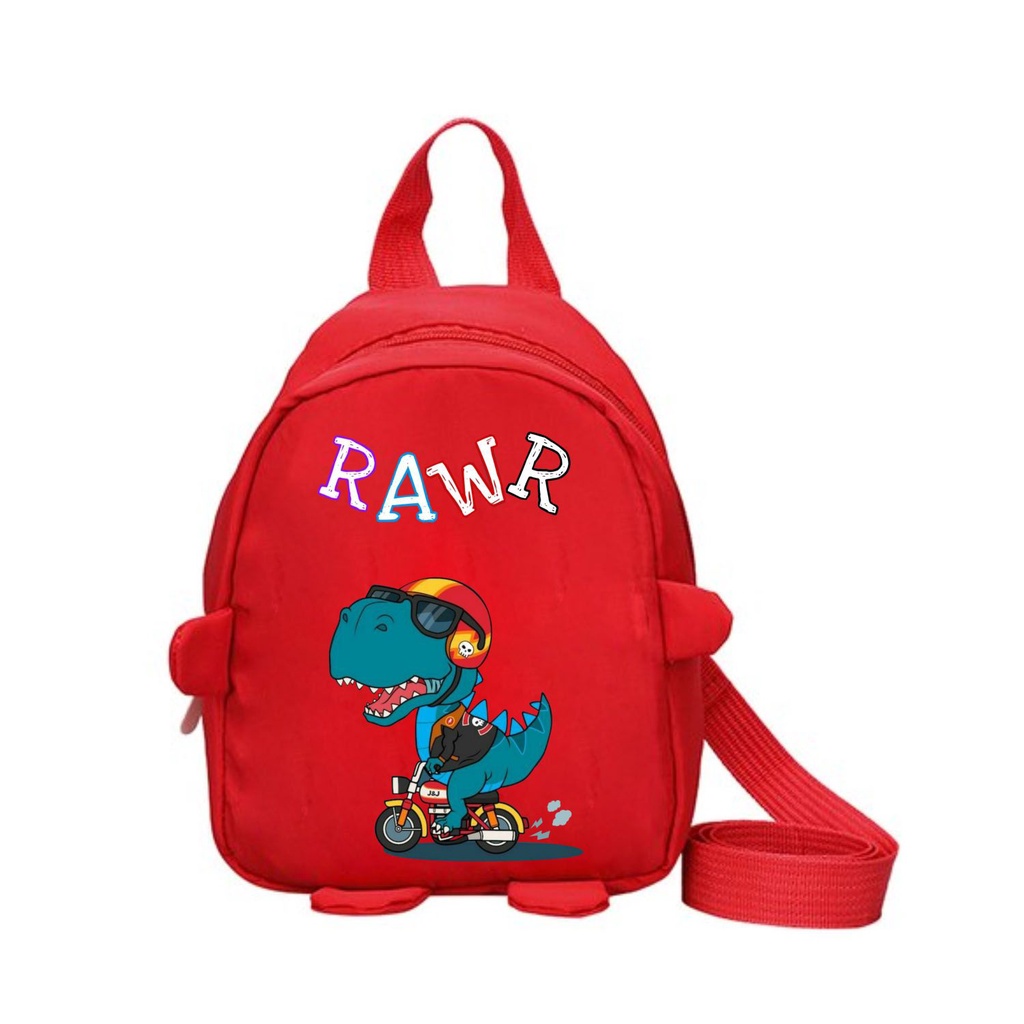 PVJ - Tas sekolah anak laki - laki perempuan murah meriah Ransel T-rex Rawr