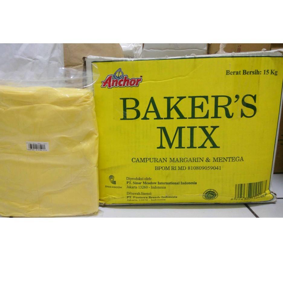 

♟ Anchor Bakers Baker Baker's Mix 1 kg Butter Mentega Blend 1 kg Repack ✫