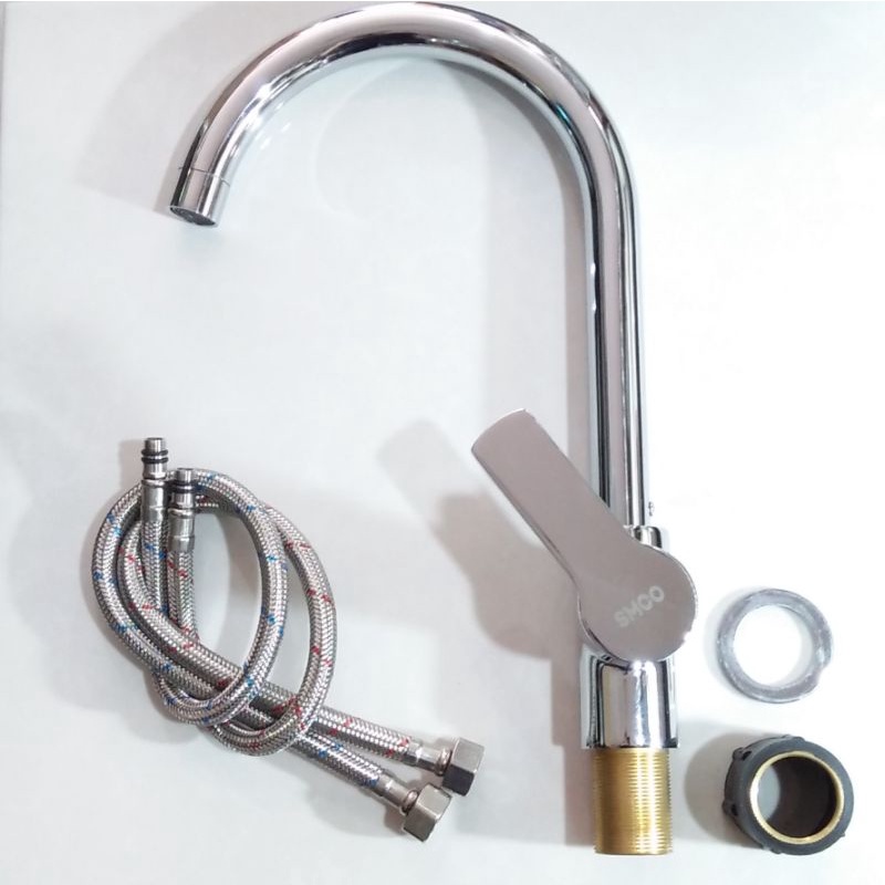 Kran Wastafel Leher Angsa Air Panas Dingin