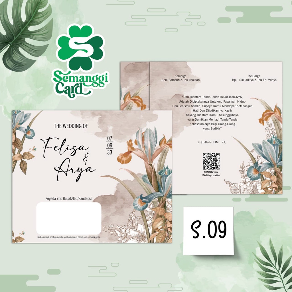 Undangan pernikahan murah dan unik