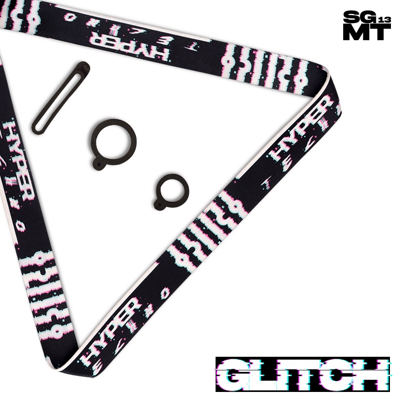 Lanyard Sigmat13 Gantungan id card Printing name tag Glitch Series