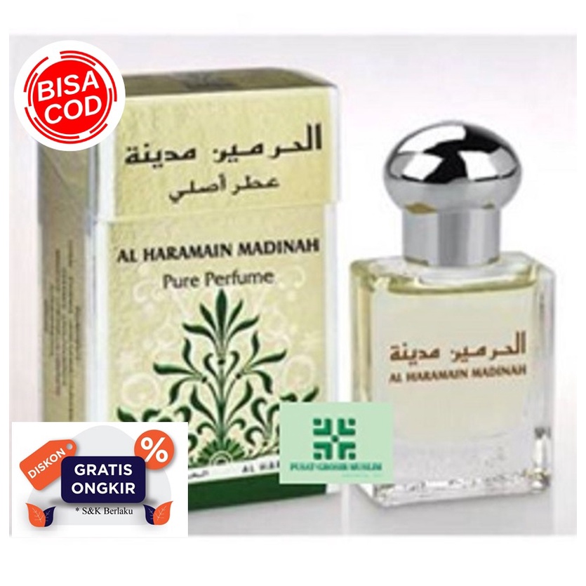 Promo Parfum Al Haramain Madinah isi 15ml // 15 ml Parfum Umroh Madinah