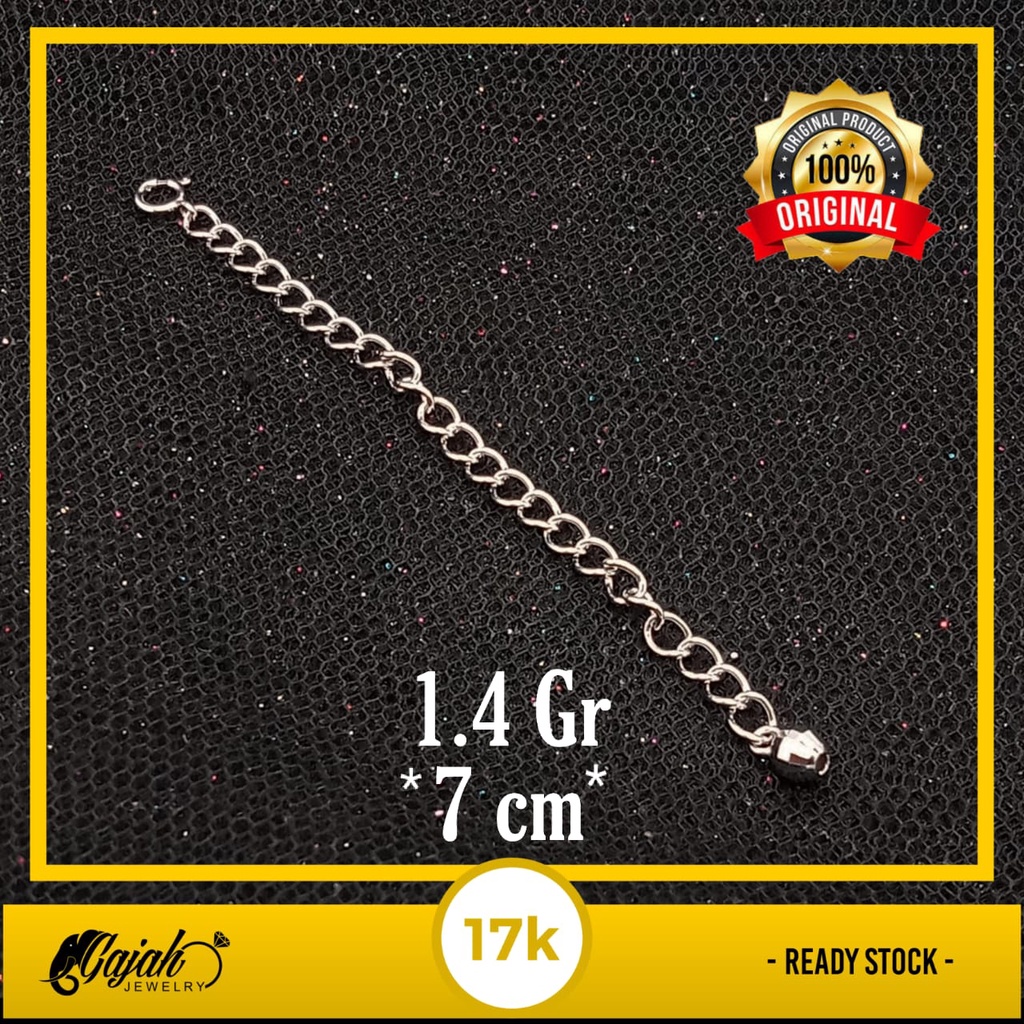 Sambungan kalung emas 17k - 1.4 Gr kadar 750 - 4322