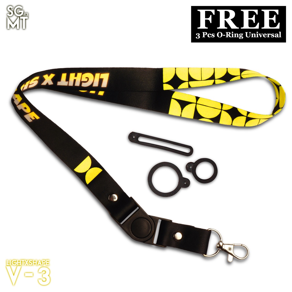 Lanyard Sigmat13 Gantungan id card Printing Shape Series 3