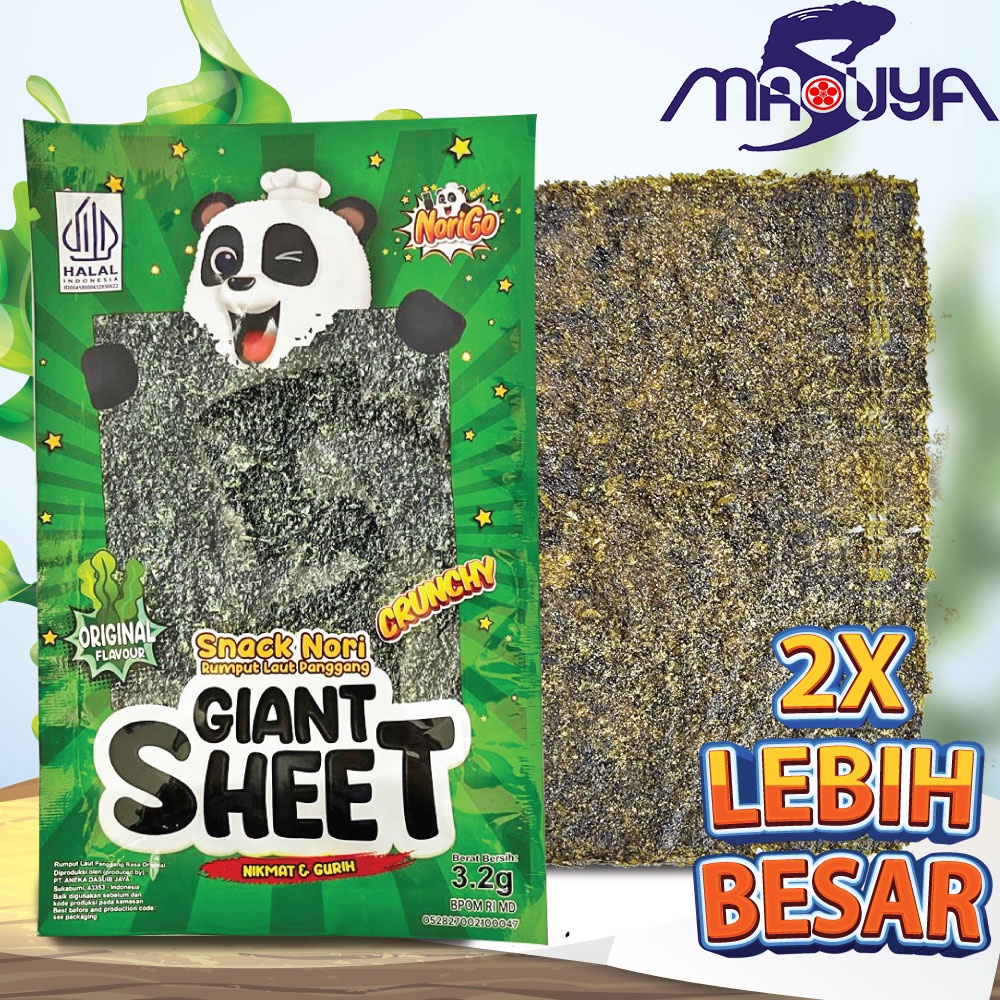 

JavaSuperFood Nori Giant 38.4g/ 1 box isi 12 pcs