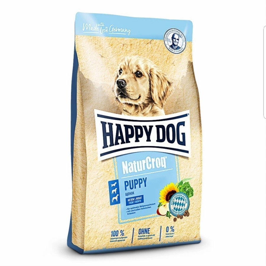 ( GRAB-GOJEG ) HAPPY DOG NATURCROQ PUPPY WELPEN -15KG-makanan anak anjing